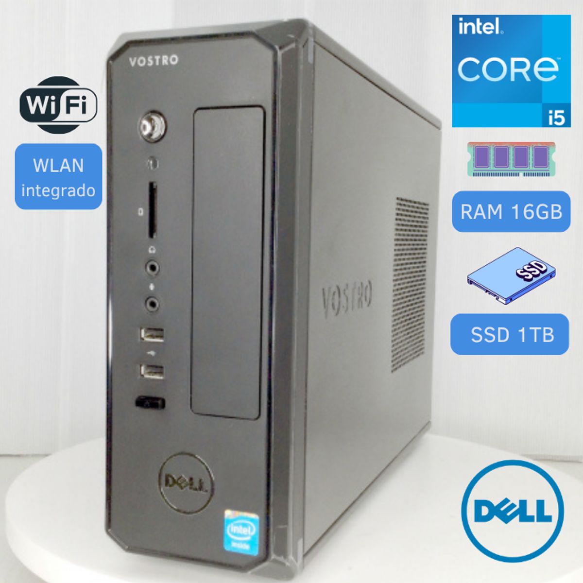 DELL - Computadora Dell D06S Intel Core I5 1TBB SSD 16GB RAM+ Monitor Teclado y Mouse