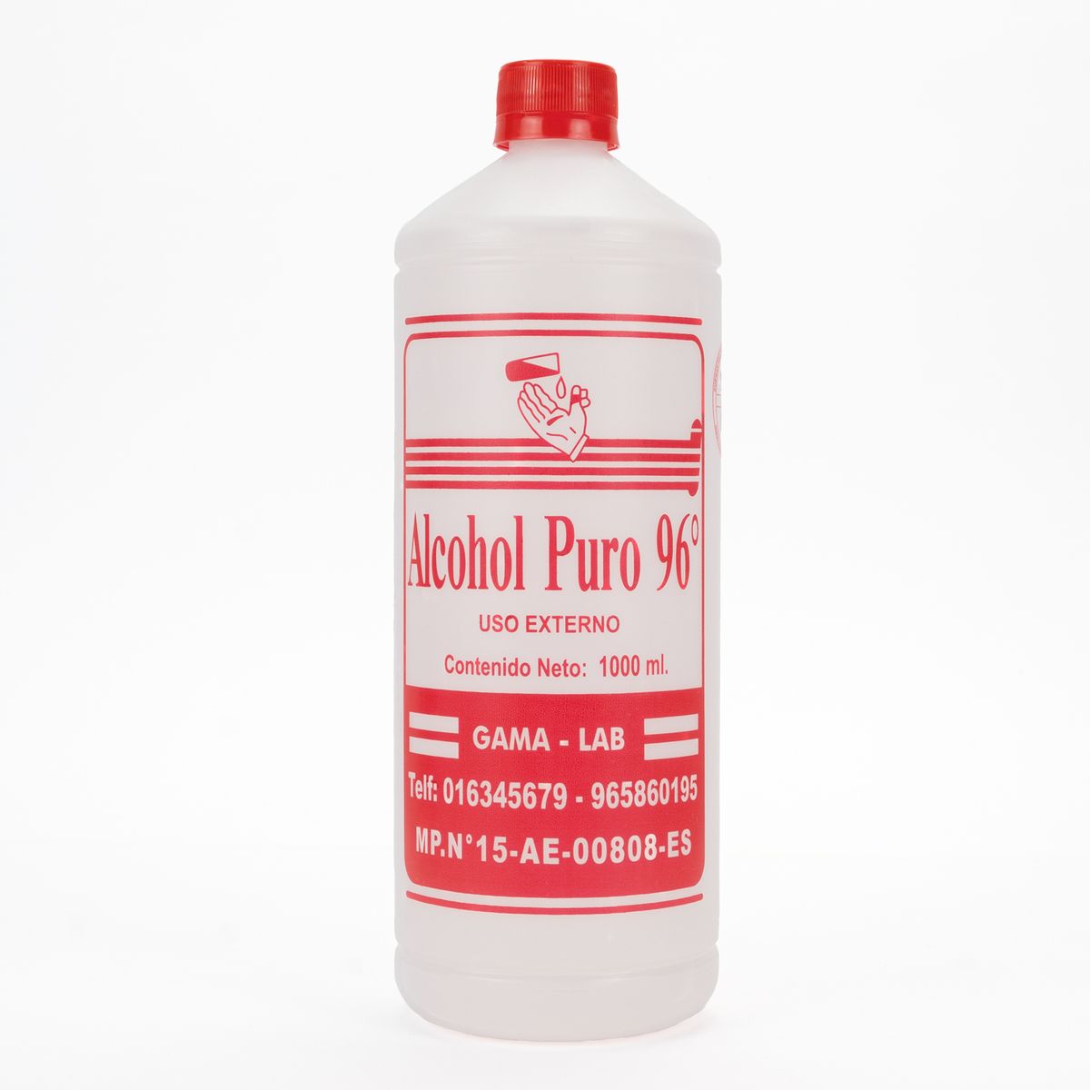 GENERICO - Alcohol GAMALAB 96° de 1 Litro