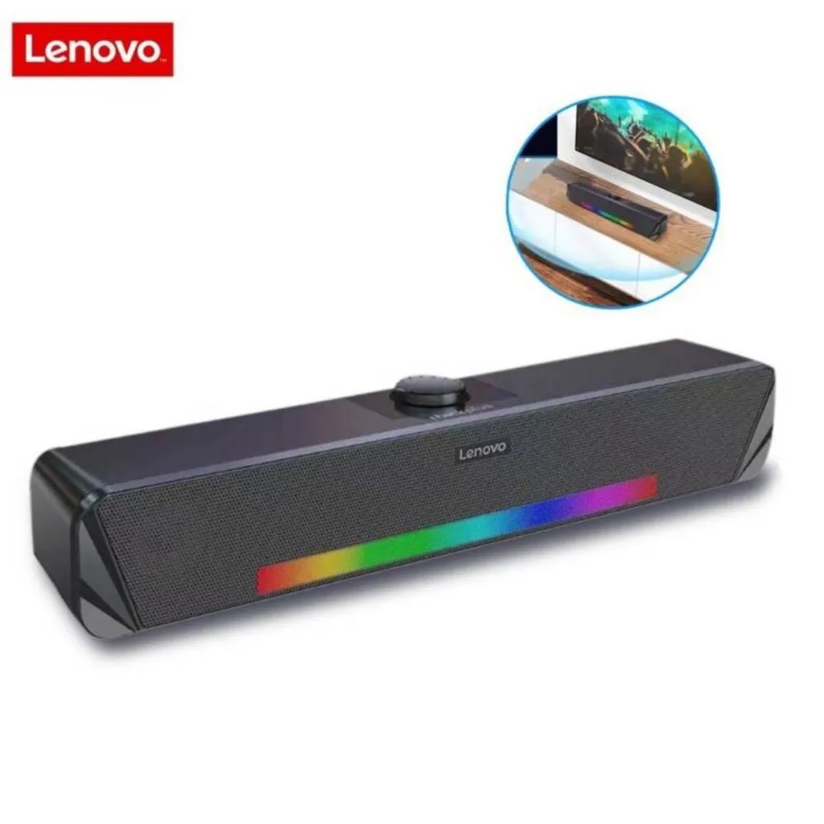 LENOVO - Barra De Sonido Lenovo Ts33 Bluetooth 5.0 Rgb Speaker 365