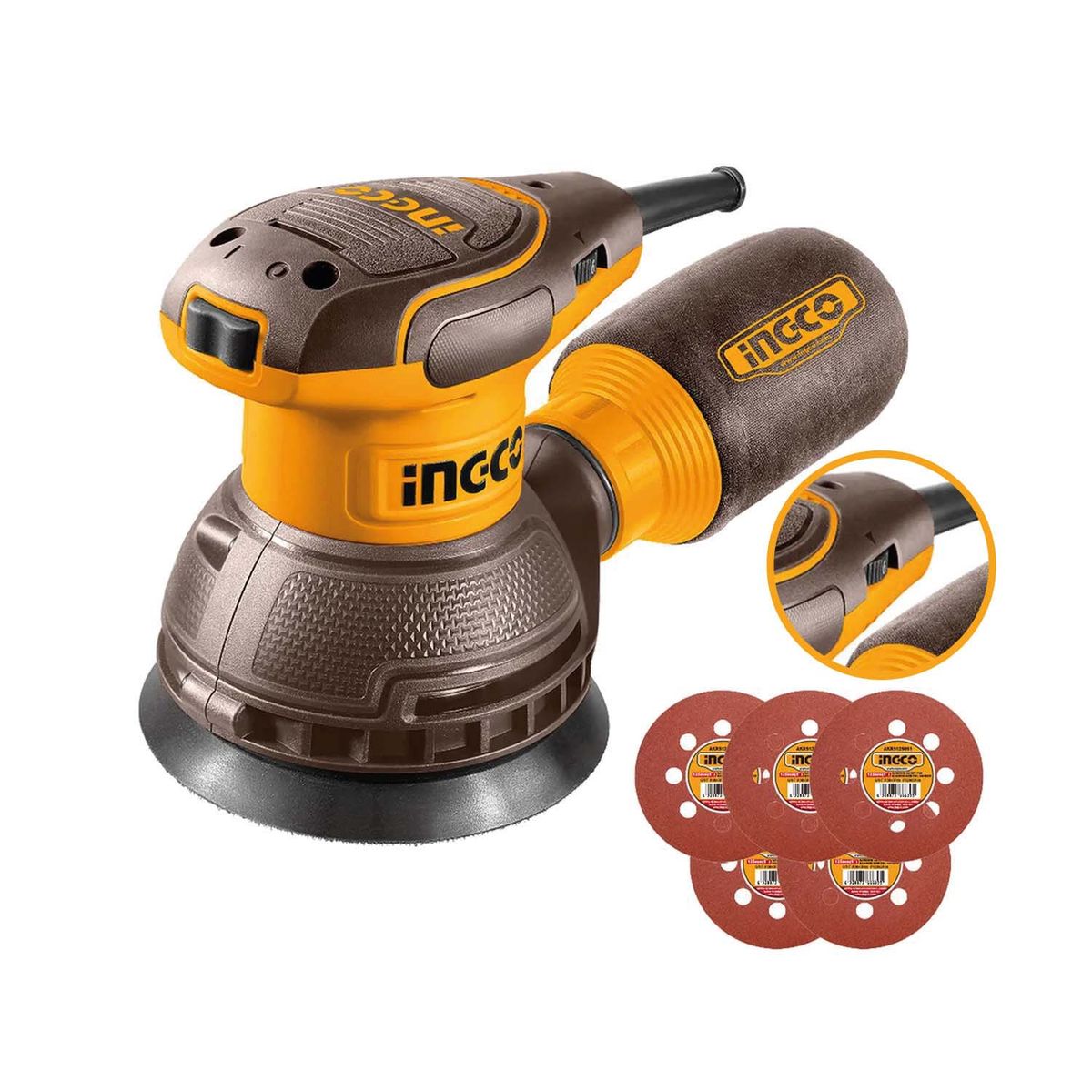 INGCO TOOLS - Lijadora Roto Orbital 320w Ingco 125mm Carpintería Rs3216