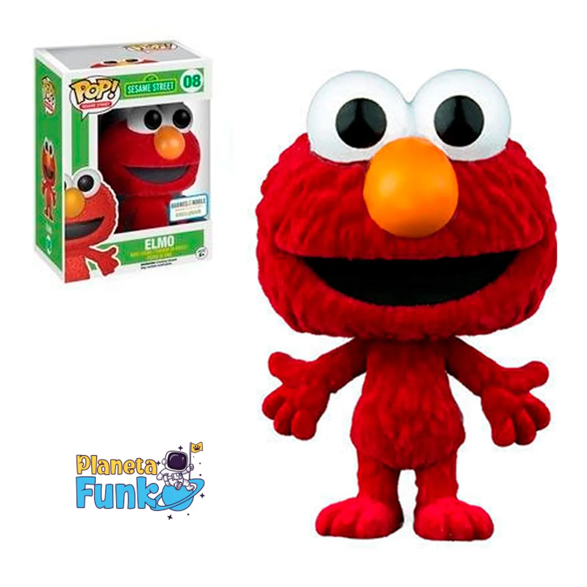 FUNKO - PLAZA SESAMO ELMO FLOCKED VAULTED EXCLUSIVO