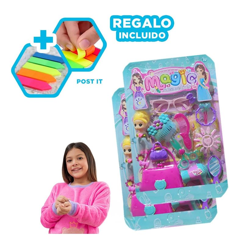 GENERICO - Pack6 Juguetes Divertido para Pequeña Y+Banderitas Adhesivas