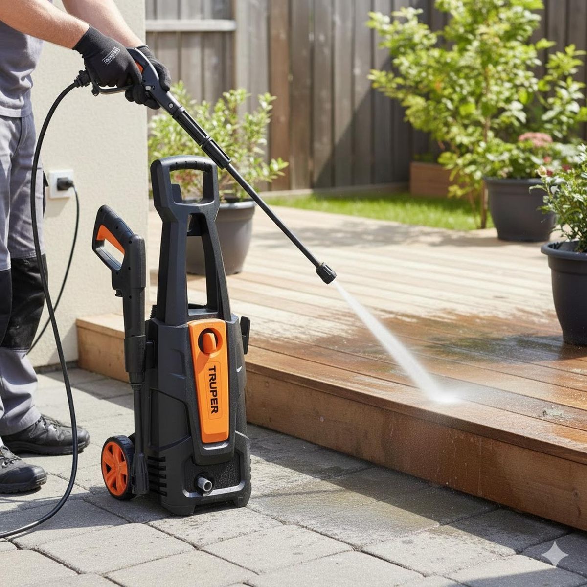 TRUPER - Hidrolavadora eléctrica 1800psi 1500w Truper