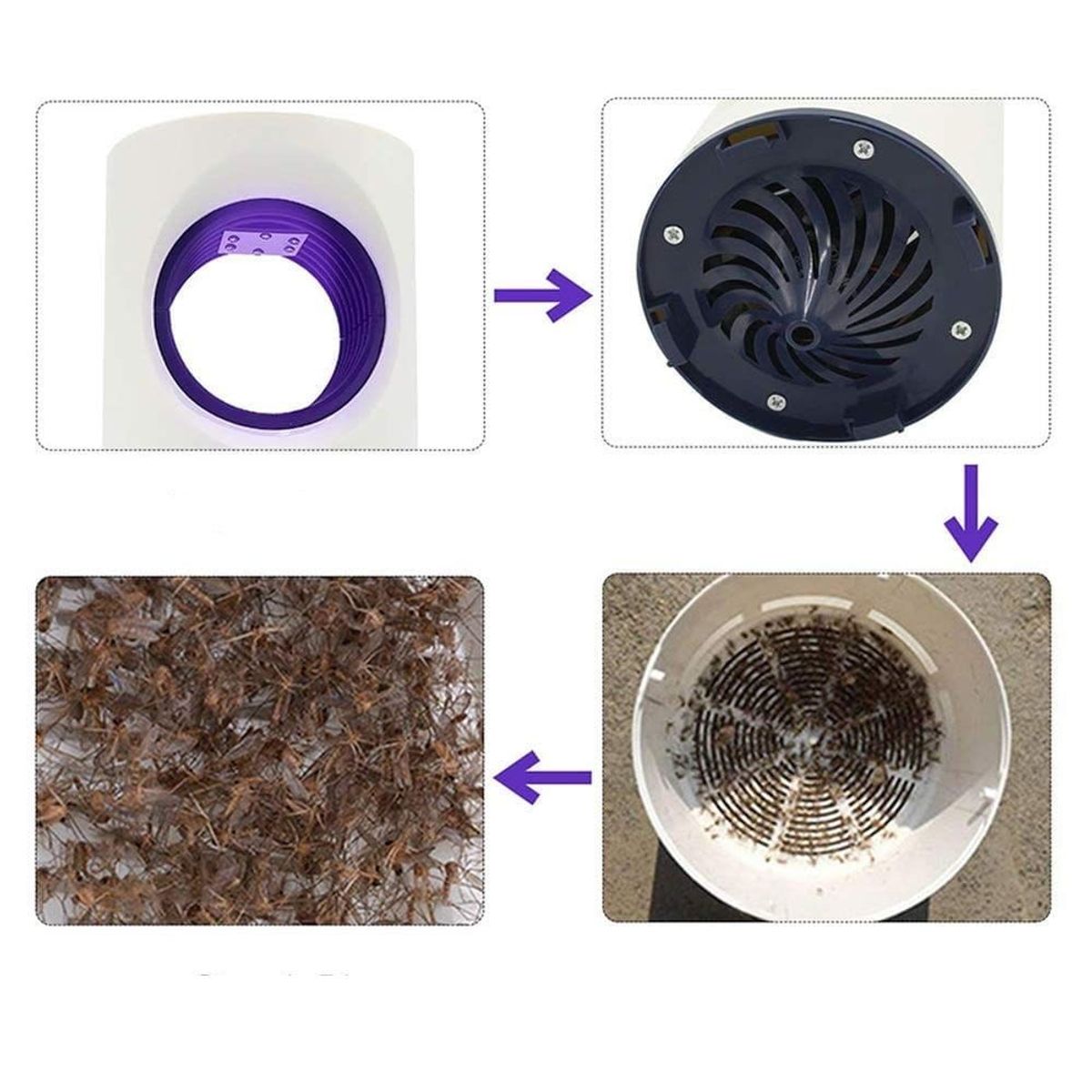 GENERICO - Lámpara Eléctrica UV Repelente mosquitos