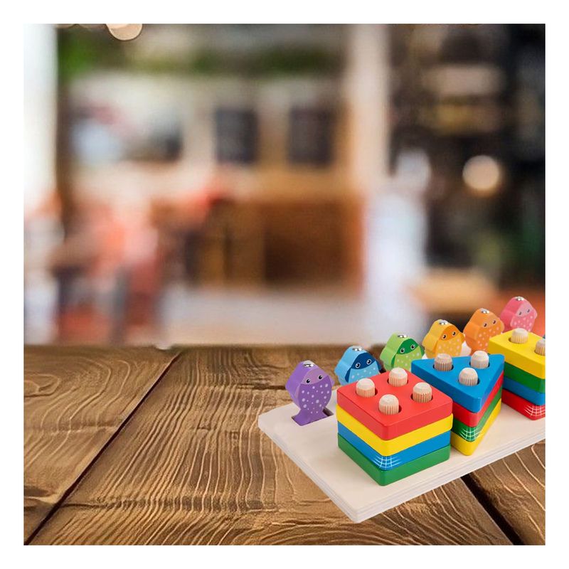 GENERICO - Pack6 Set Didactico de Encaje para Niños en Colores