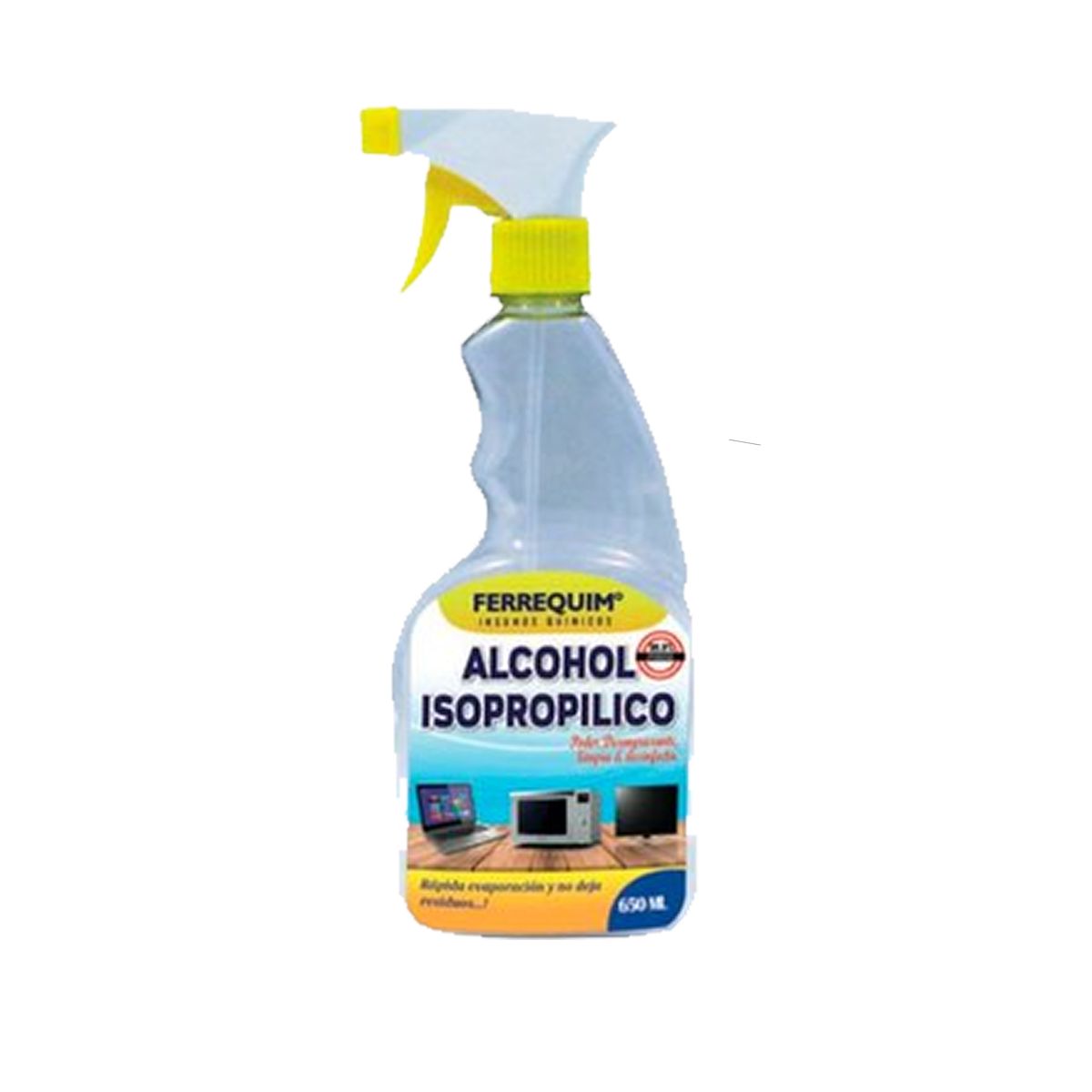 GENERICO - ALCOHOL ISOPROPILICO AL 99% DE CONCENTRADO C/GATILLO  650ml