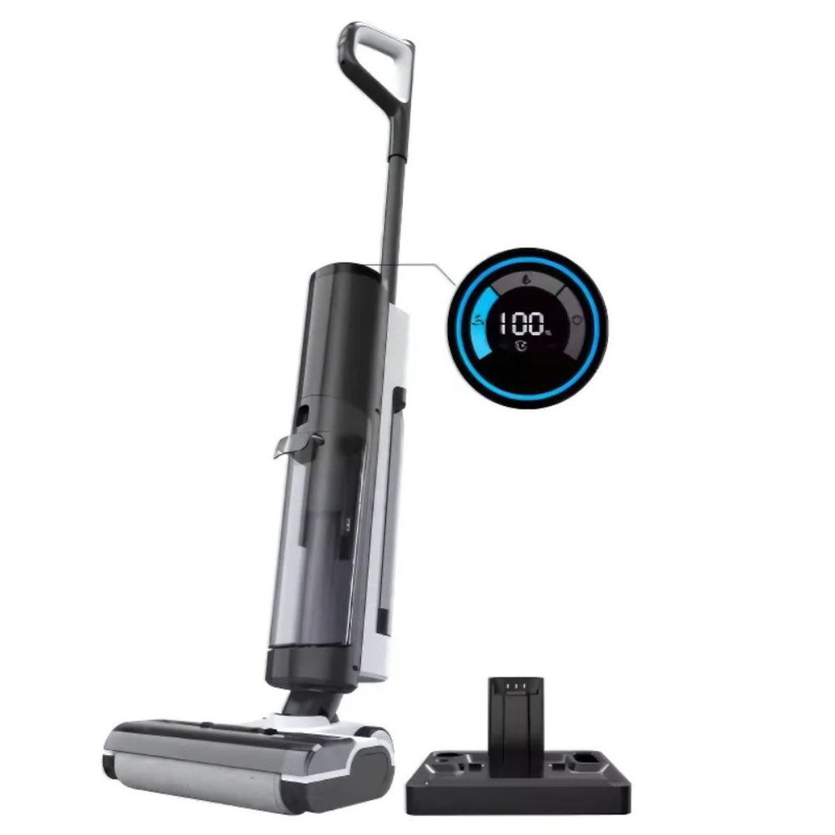 GENERICO - ASPIRADORA INALÁMBRICO INTELIGENTE EN SECO Y HÚMEDO Y CABEZALES