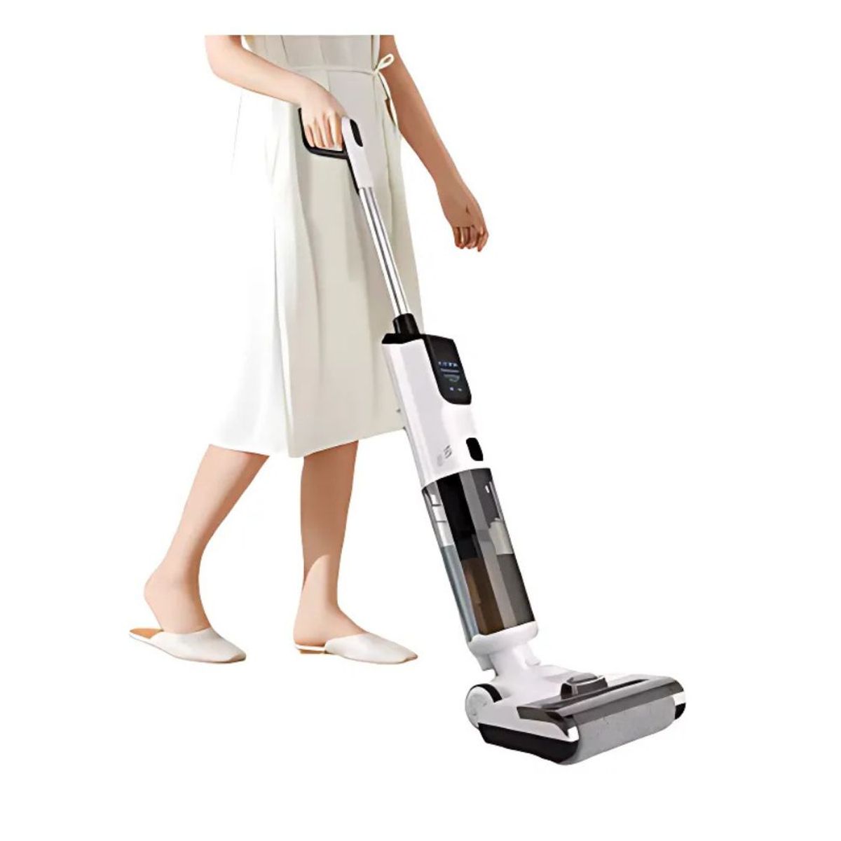 GENERICO - ASPIRADORA INALÁMBRICO INTELIGENTE EN SECO Y HÚMEDO Y CABEZALES