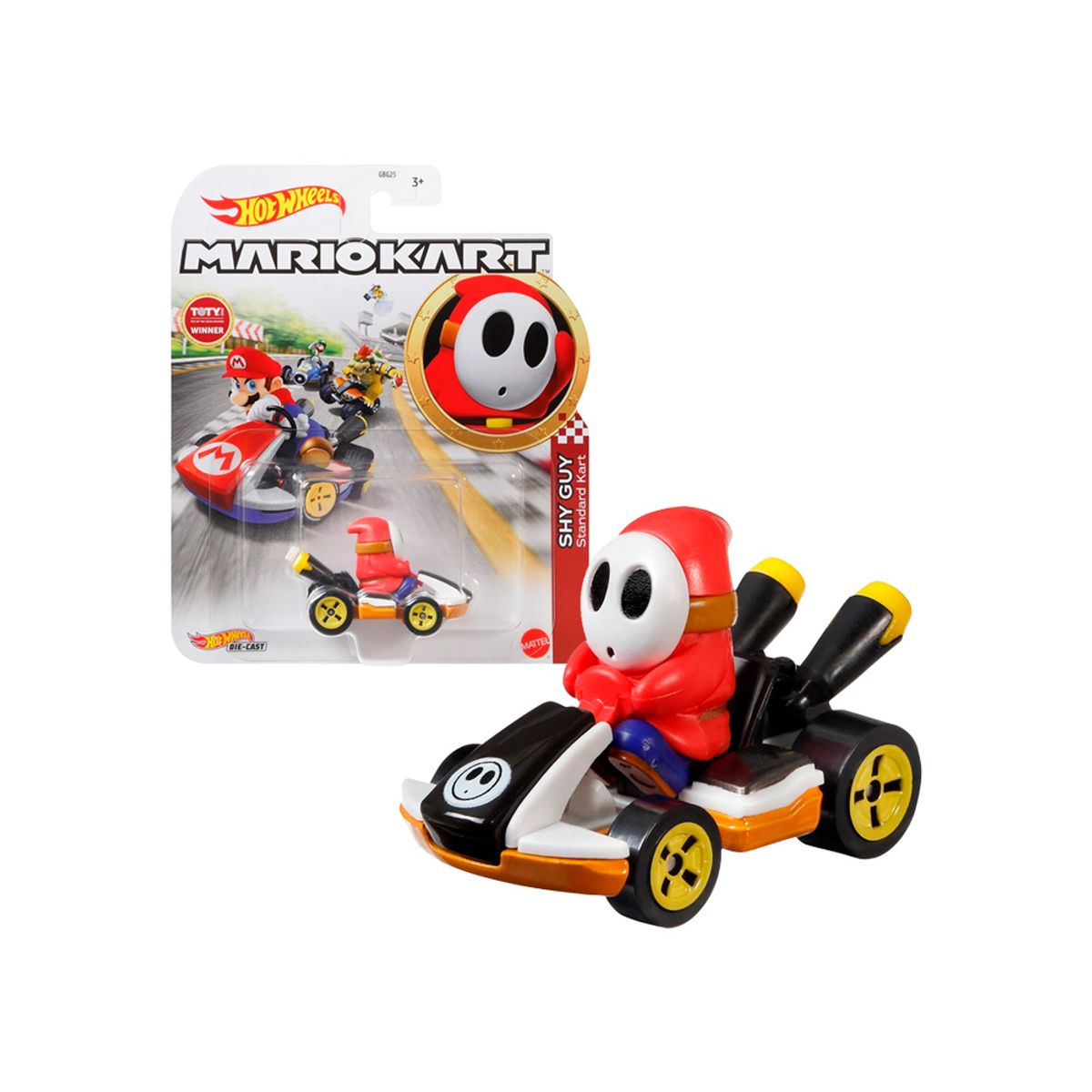 HOT WHEELS - Hot Wheels Mario Kart Shy Guy Black