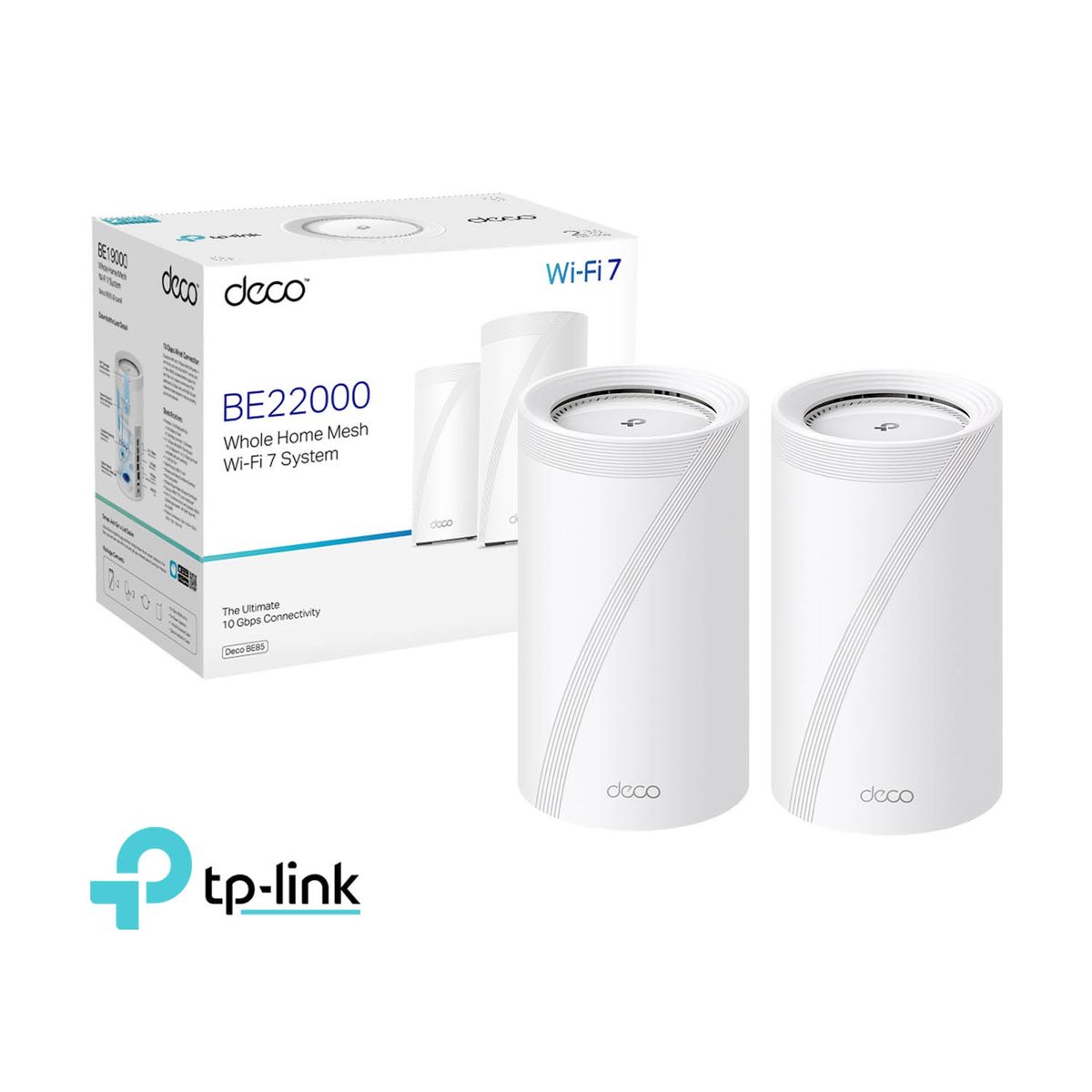 TP LINK - TP-LINK Deco BE85 2-pack Sistema Wi-Fi 7 Mesh BE19000 de Triple Banda