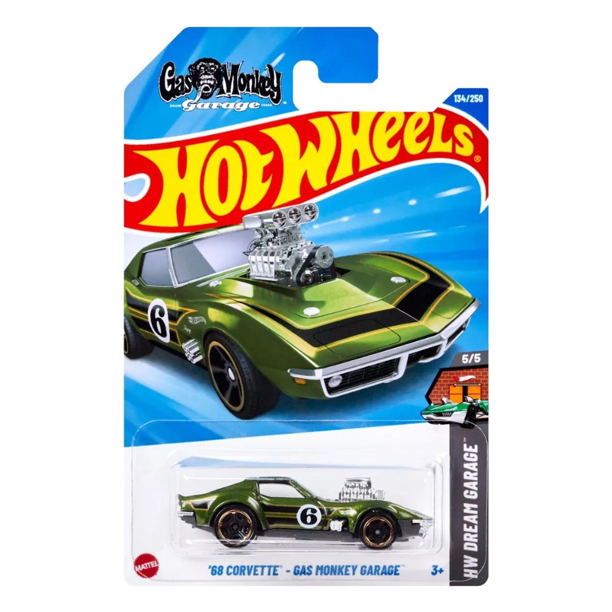HOT WHEELS - Hot Wheels Gas Monkey Garage 68 Corvette HYY74