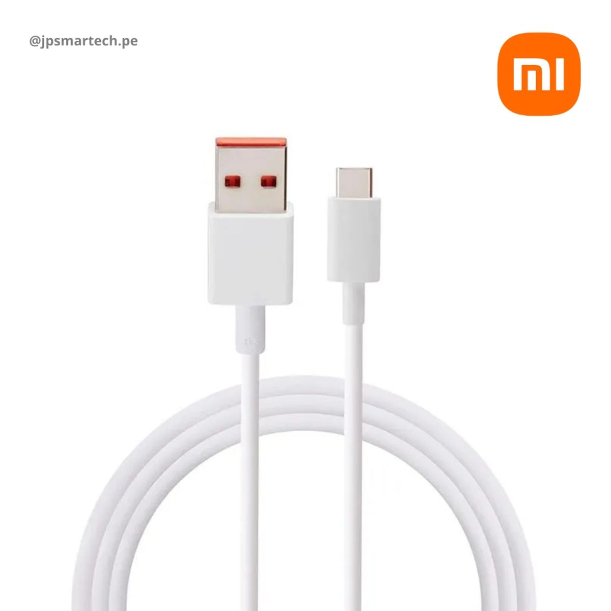 XIAOMI - Cable Xiaomi 6A Type-A To Type-C Support 120W 67W 33W - Blanco