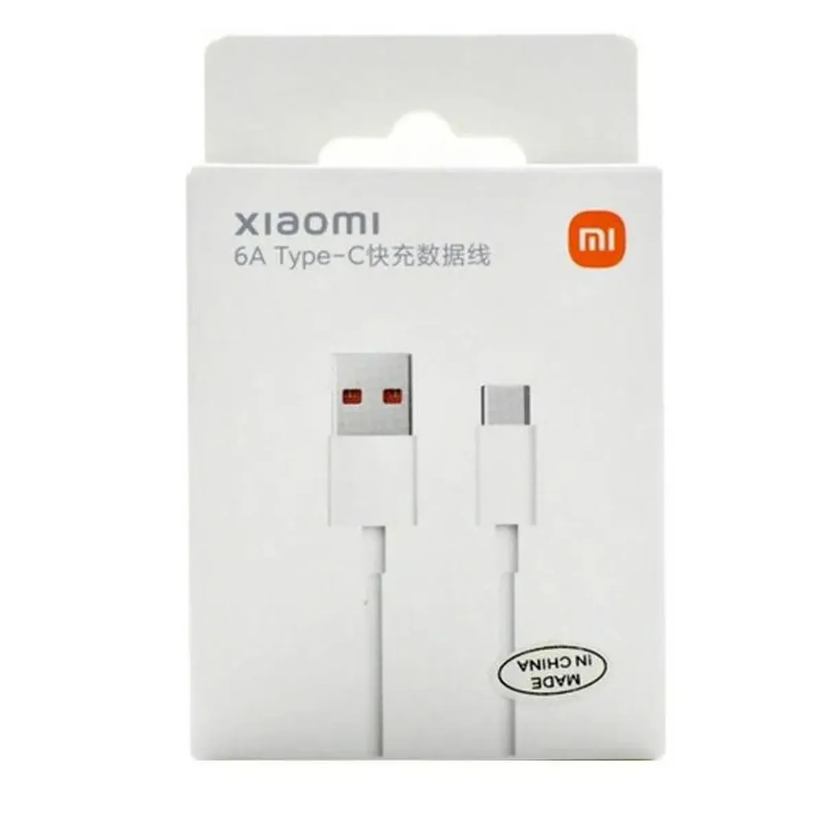 XIAOMI - Cable Xiaomi 6A USB a Type C Support 120W 67W 33W - Blanco