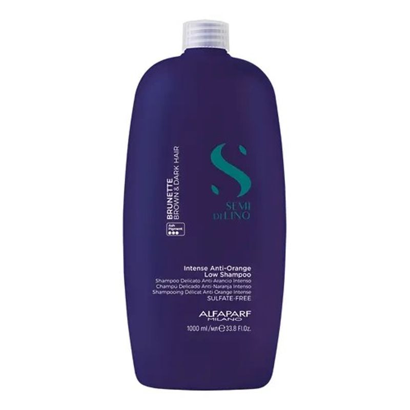 ALFAPARF MILANO - Shampoo Semi Di Lino Brunette Intense Anti-Orange 1000ml