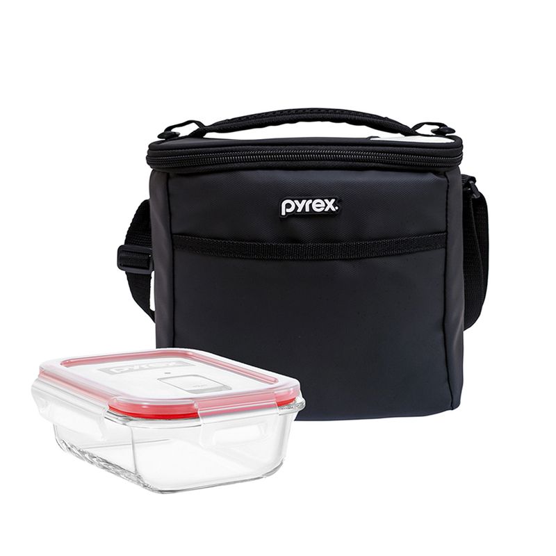 PYREX - Lonchera  Pyrex Juvenil Tottem Black+Taper 650ml-300381