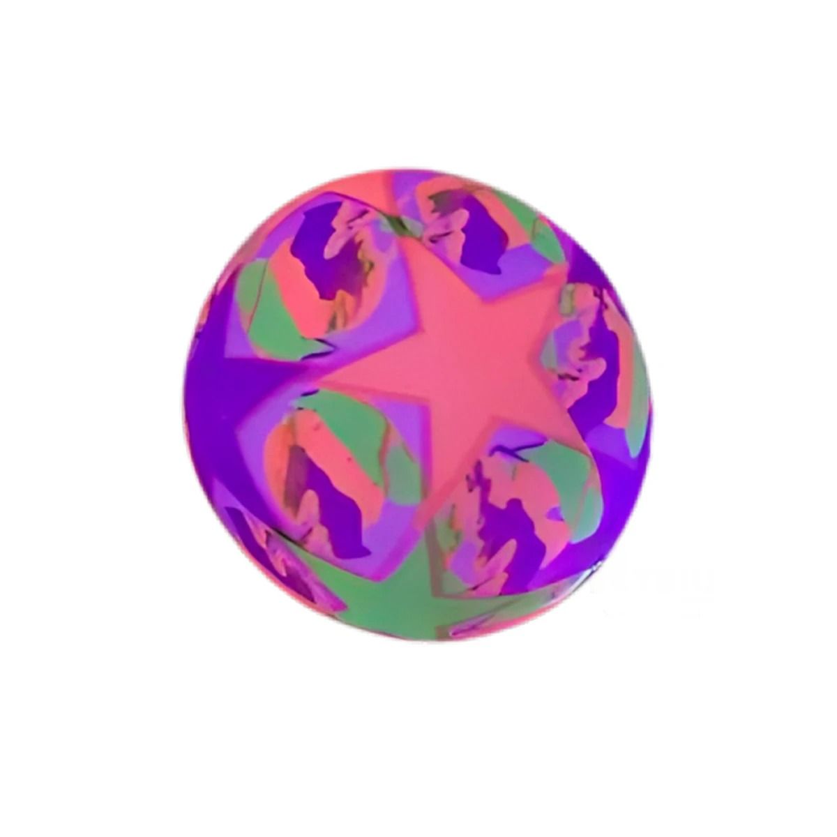 GENERICO - Pack12 Esfera con Luz en Multicolor Y+Banderitas Adhesivas