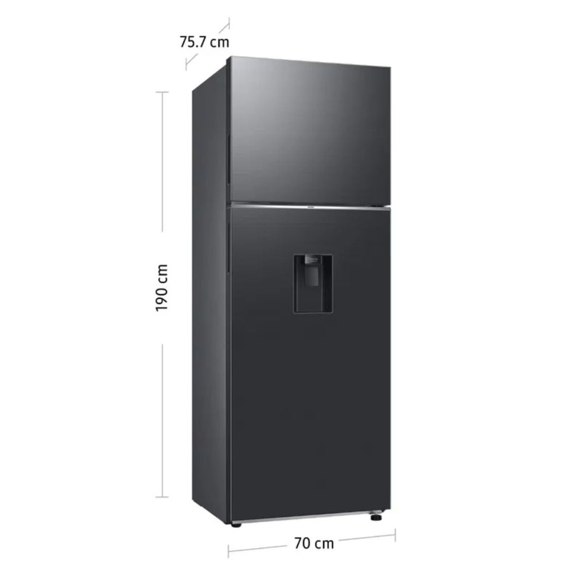 SAMSUNG - Refrigeradora Samsung RT53DG6750B1PE 517LT Top Freezer No Frost All Around Cooling - Negro