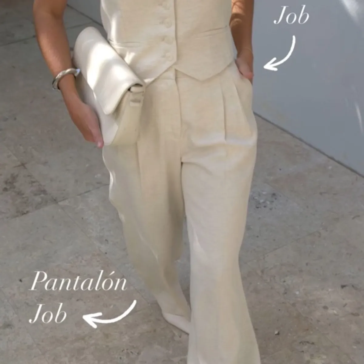 AMA OUTFITTERS - SET CHALECO Y PALAZO JOB