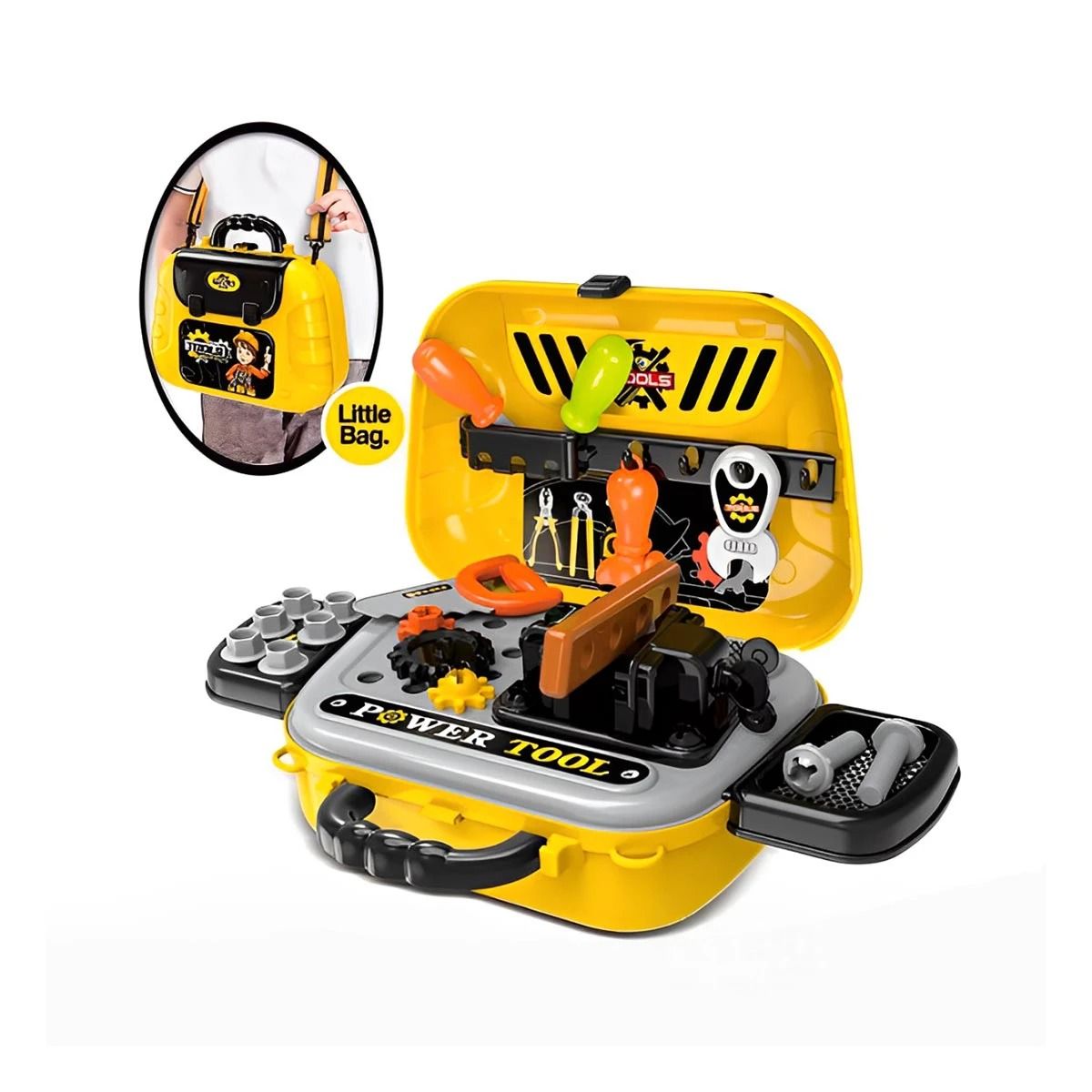 GENERICO - Pack12 Mochila de Juegos Creativos Color Amarillo