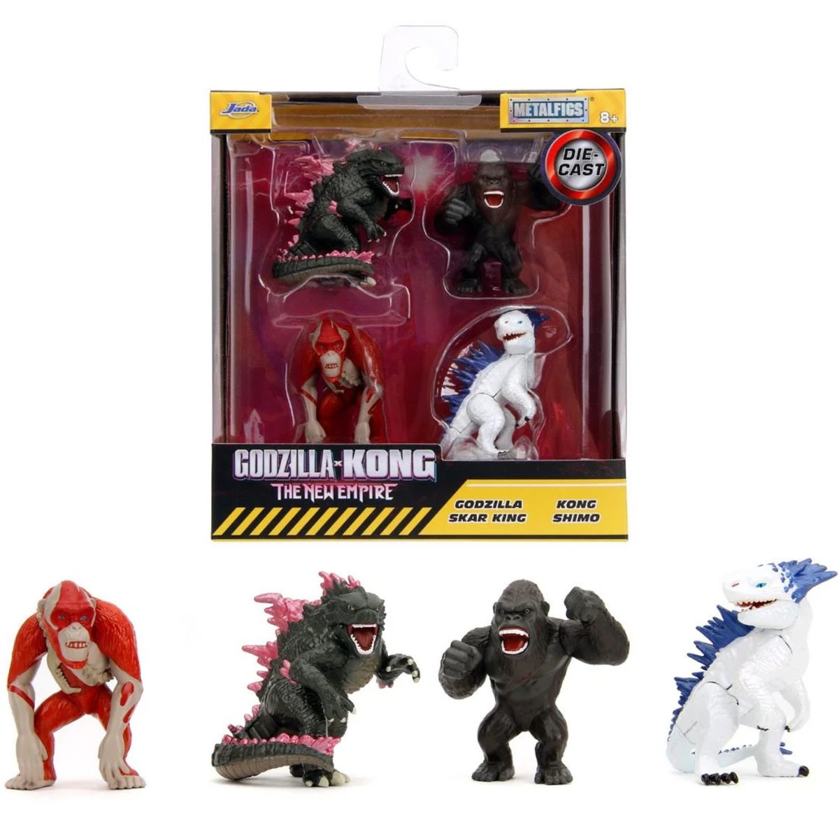 JADA TOYS - Godzilla x Kong - MetalFigs Die Cast 4 Pack King Kong Shimo