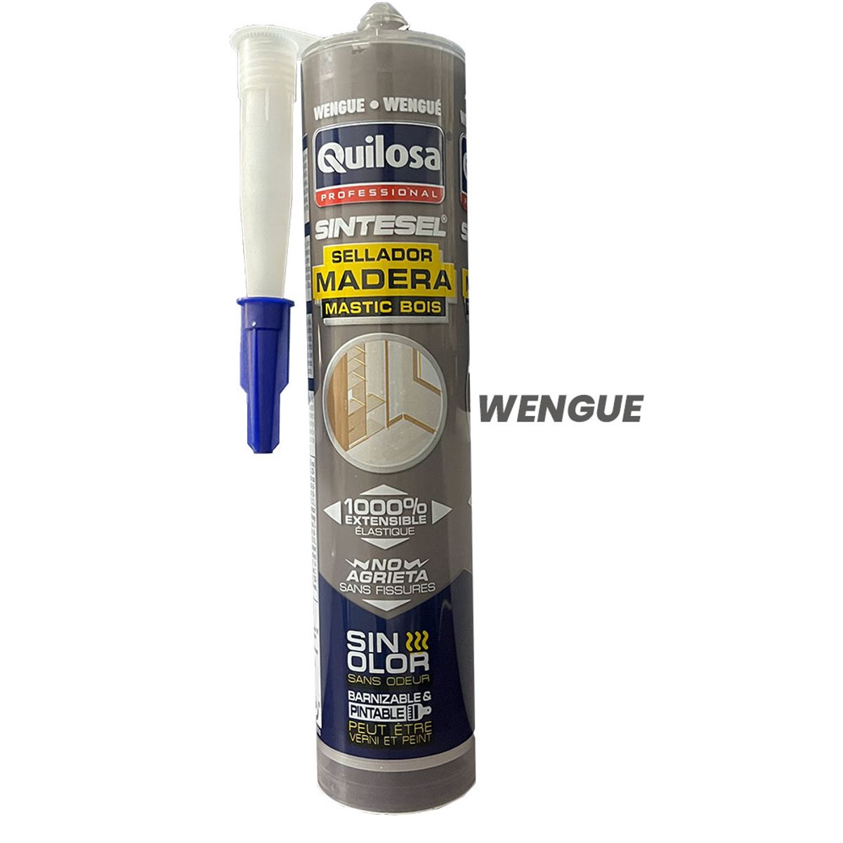 QUILOSA - SELLADOR DE JUNTAS SINTESEL MADERA 300ML WENGUE