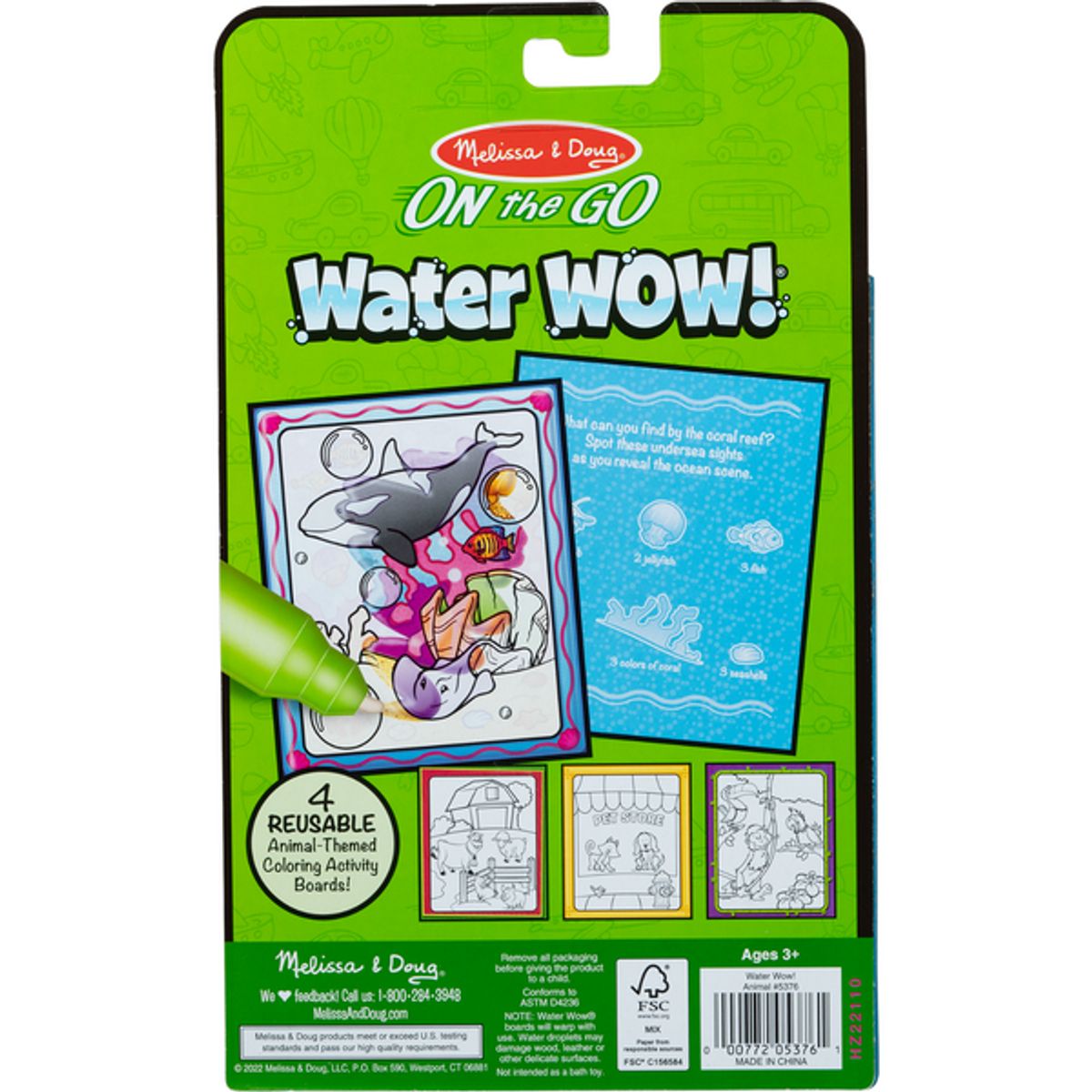 MELISSA & DOUG - Water Wow animales Melissa & Doug