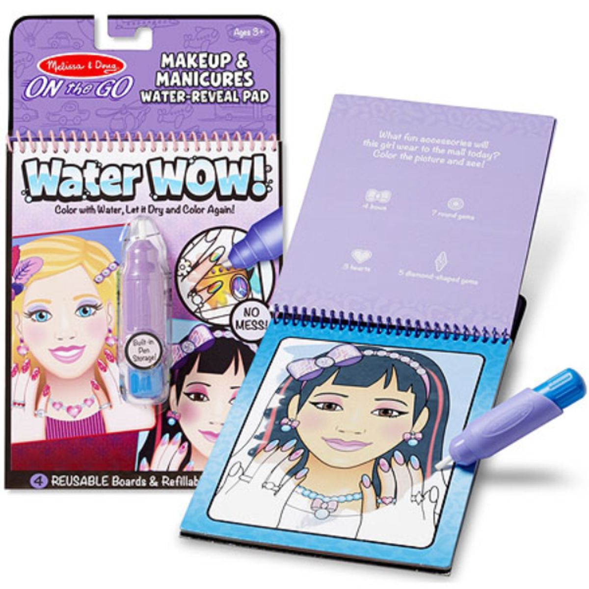 MELISSA & DOUG - Water Wow maquillaje y manicure