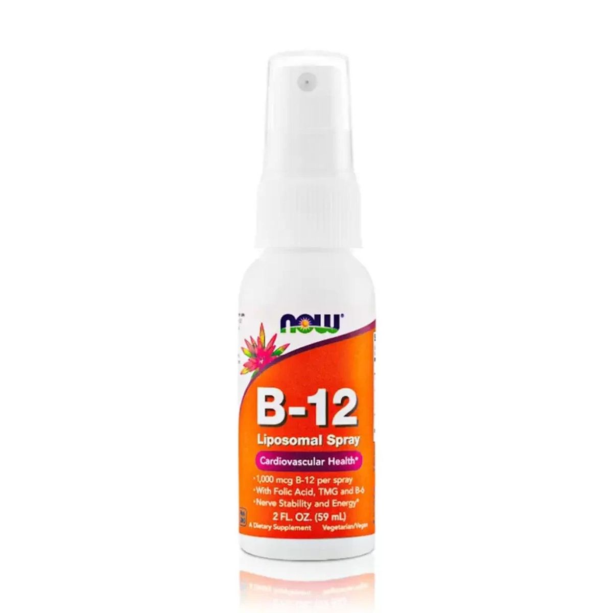 NOW - Vitamina B 12 Spray Liposomal 1000mcg (59ml) - NOW Foods