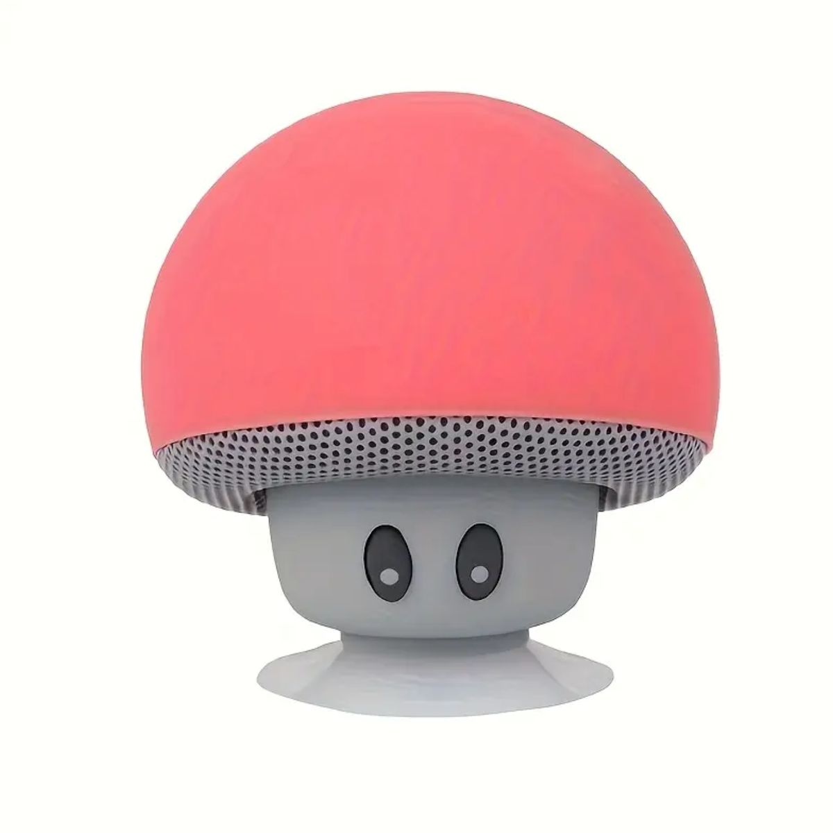 GENERICO - Parlante Portátil Cabeza de Hongo Bluetooth Melón Rojo