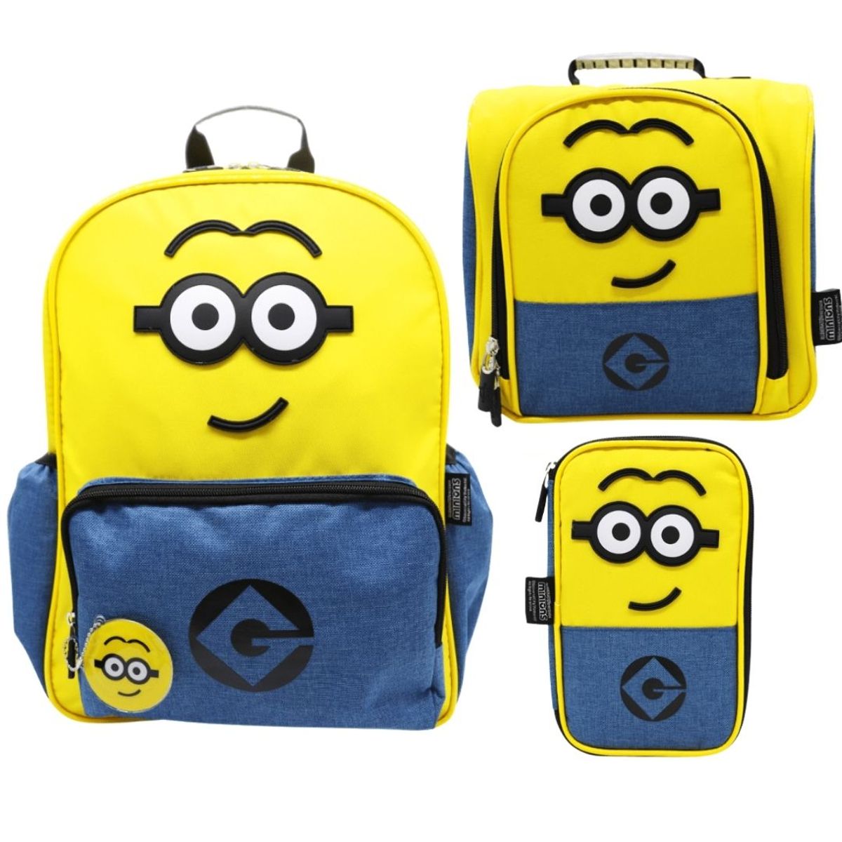 MINIONS - Mochila Oficio + Lonchera + Cartuchera Minions Mi Villano Favorito