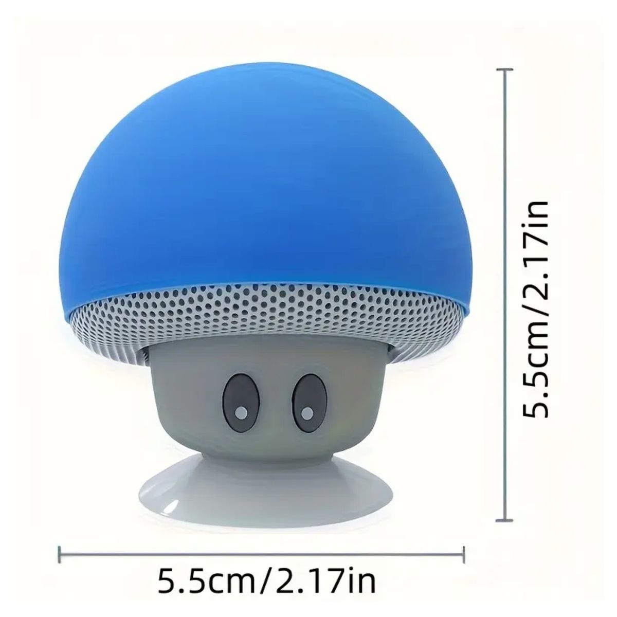 GENERICO - Parlante Portátil Cabeza de Hongo Bluetooth Azul Profundo