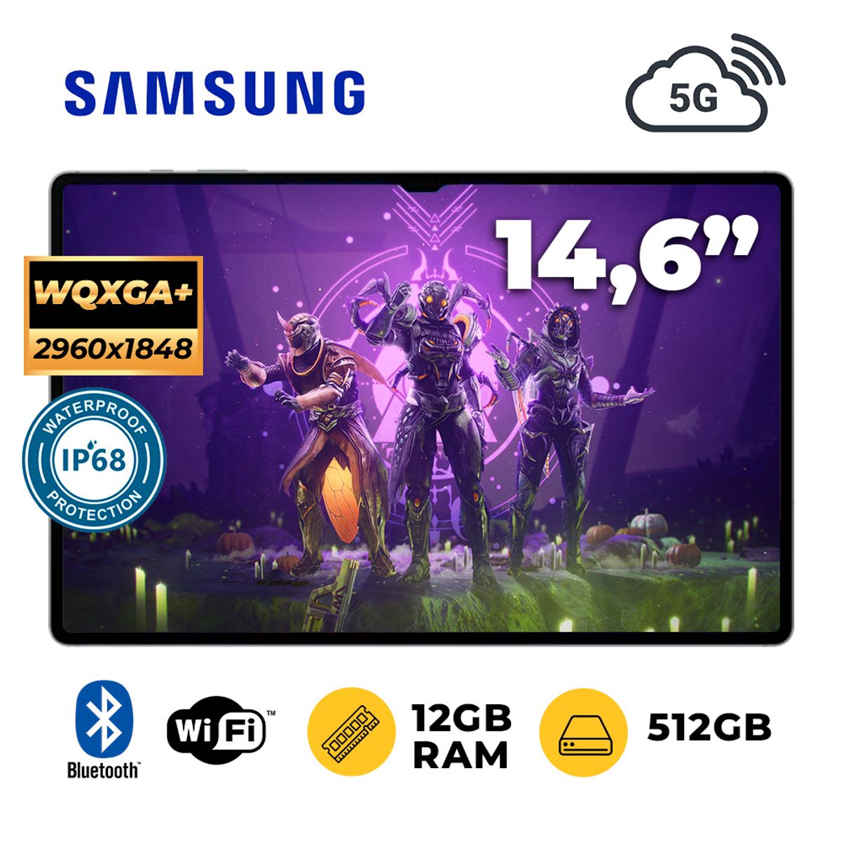 SAMSUNG - TABLET SAMSUNG GALAXY TAB S10 ULTRA 146 DYNAMIC AMOLED 2X 120HZ