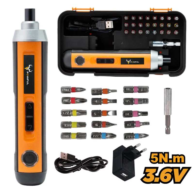 GENERICO - Kit Destornillador Inalámbrico 28 en 1