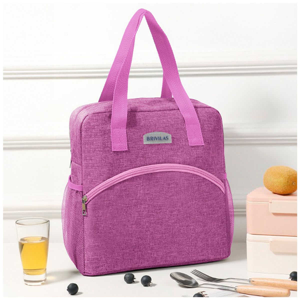 KELLER - Lonchera Térmica para Comida Y Alimentos Impermeable Rosado R33