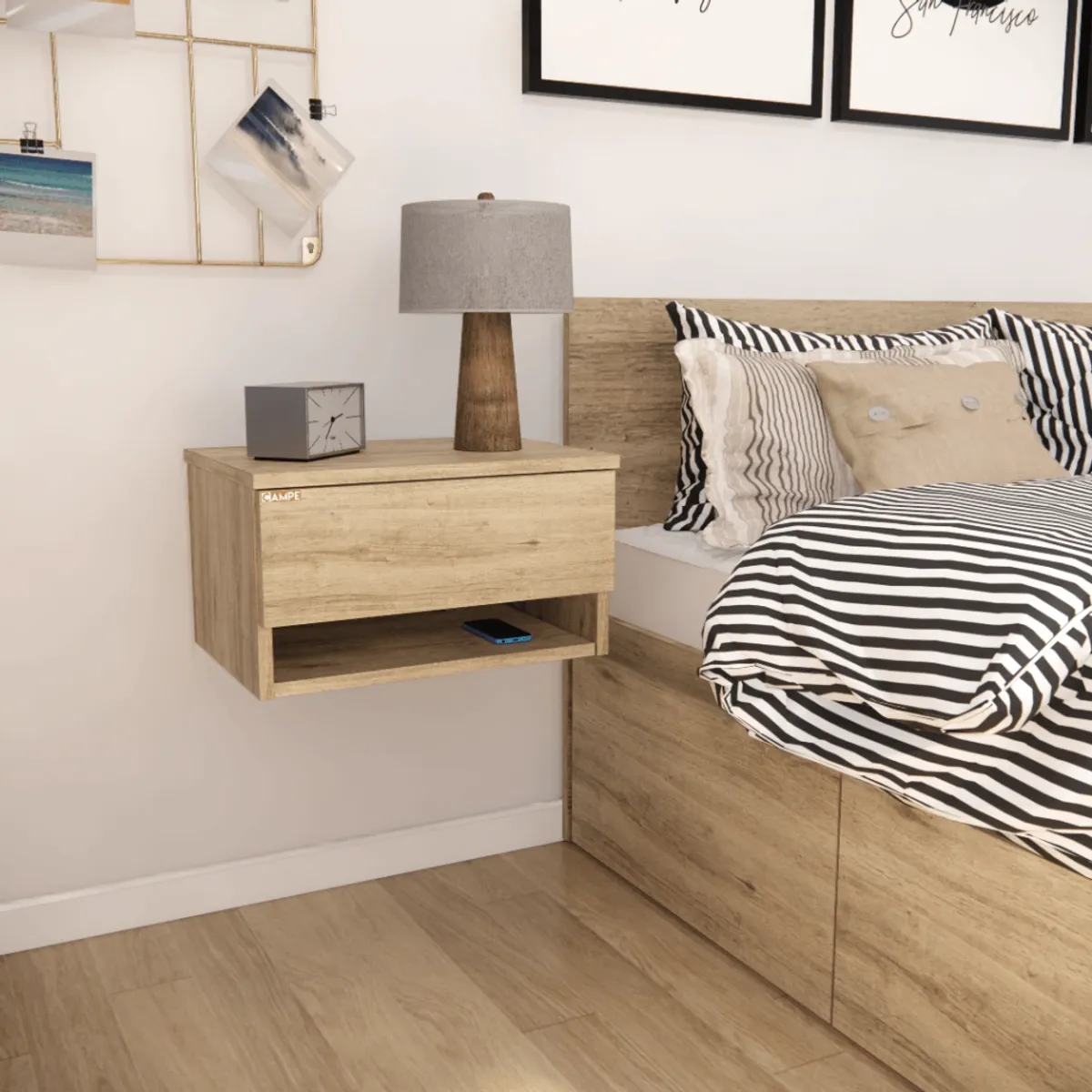 STARHOME - Velador Moderno Flotante Starhome Somniart Duna