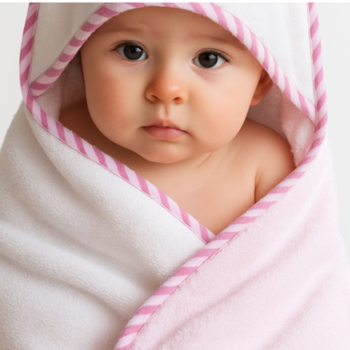 GENERICO - Toalla Para Bebés Con Capucha Diseño Búho Rosa