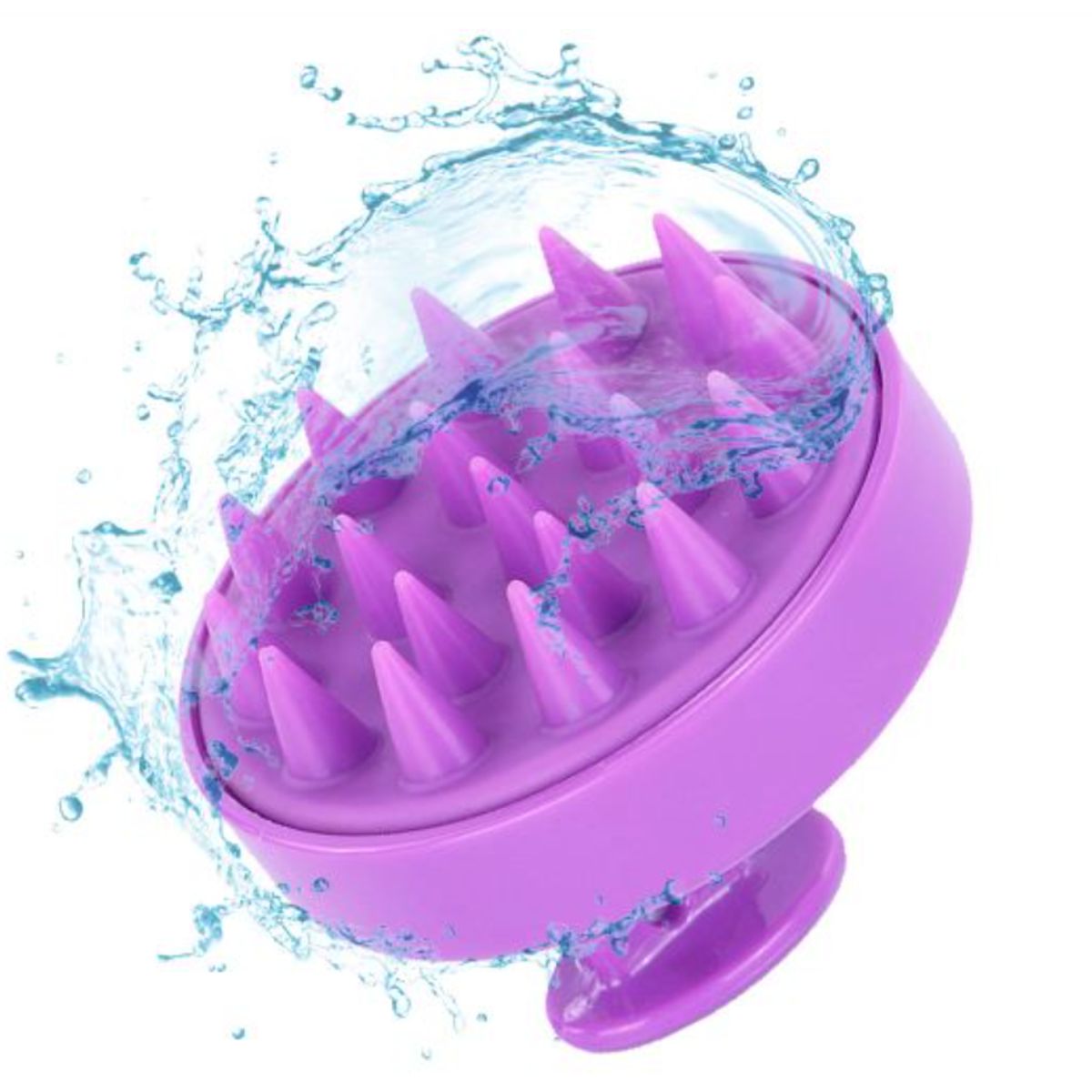 GENERICO - CEPILLO MASAJEADOR DE CUERO CABELLUDO LILA