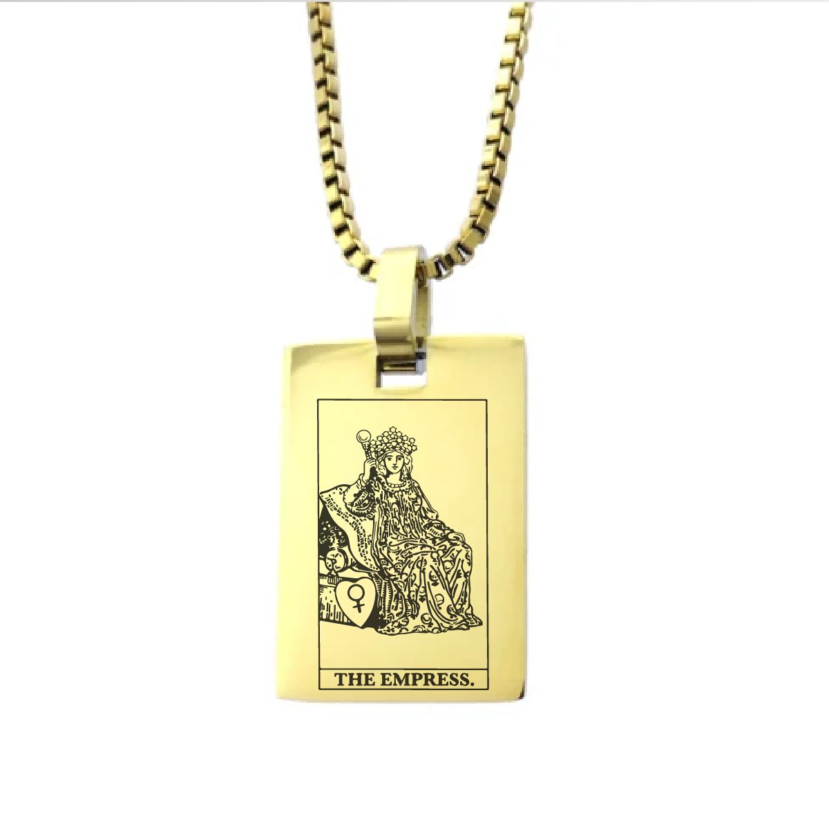 GENERICO - Collar Tarot La Emperatriz Joyería para Manifestar