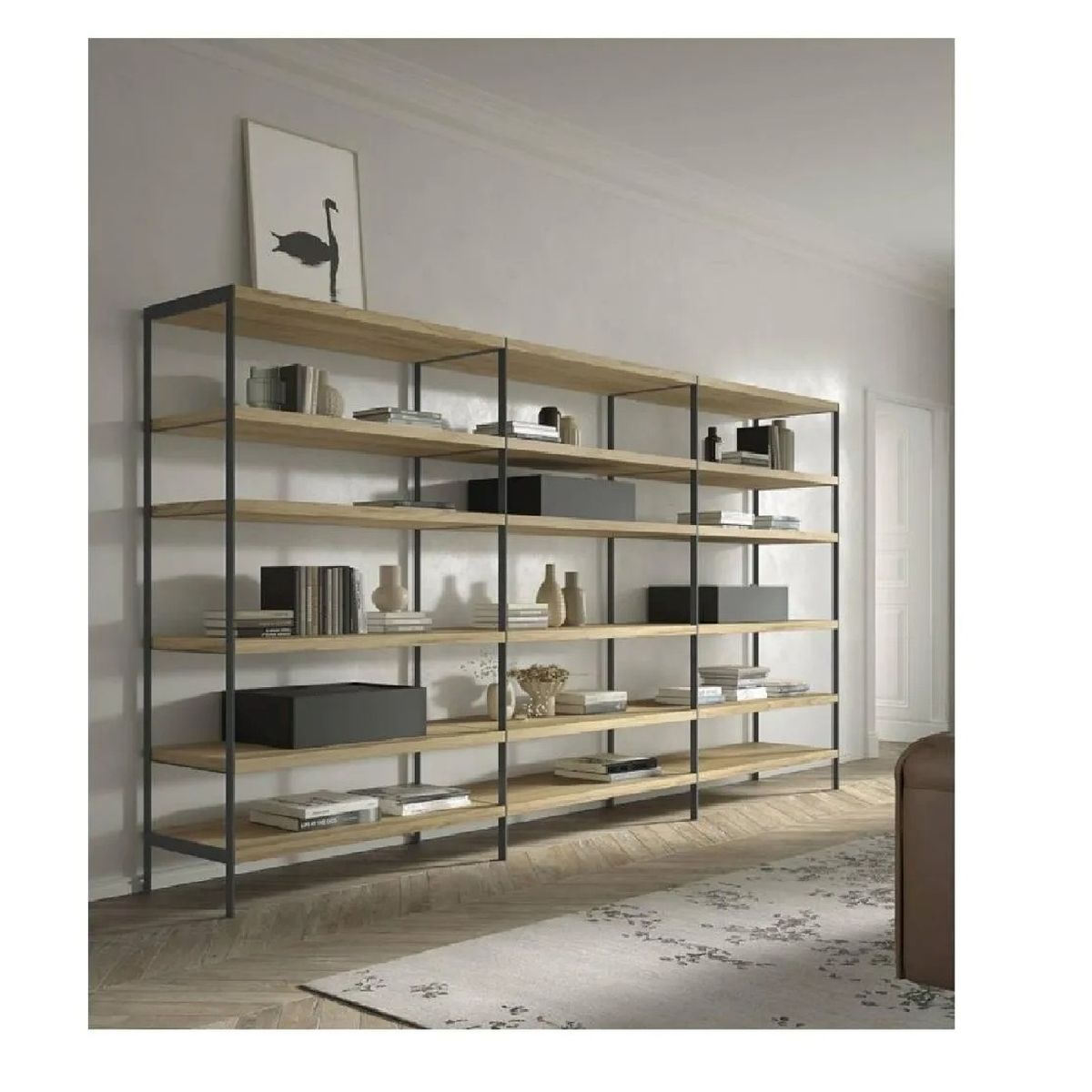 TU MESITA - Estanteria Práctica y Funcional Jacob color Duna y Negro TU MESITA