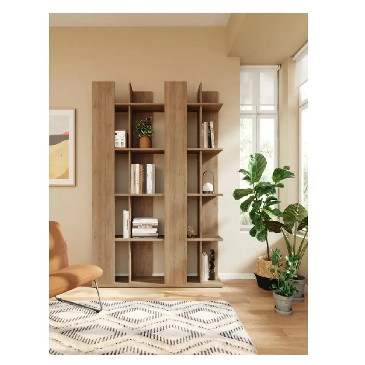 TU MESITA - Estante Moderno y Funcional Hansel color Marrón TU MESITA