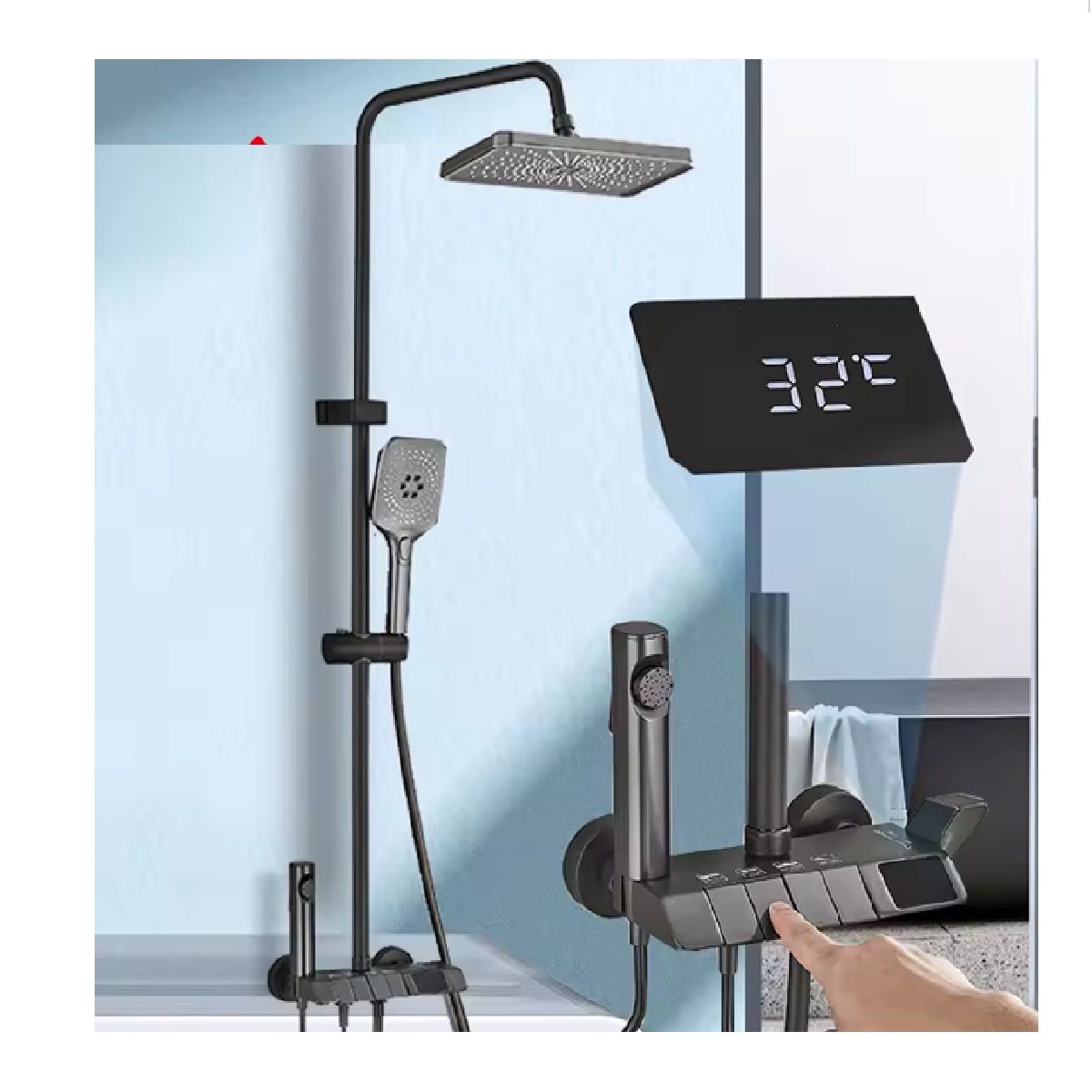 GENERICO - Columna de Ducha Mezcladora Con Panel Digital estilo Piano