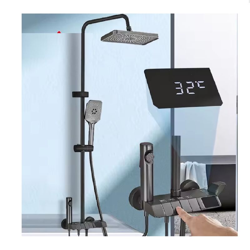 GENERICO - Columna de Ducha Mezcladora Con Panel Digital estilo Piano