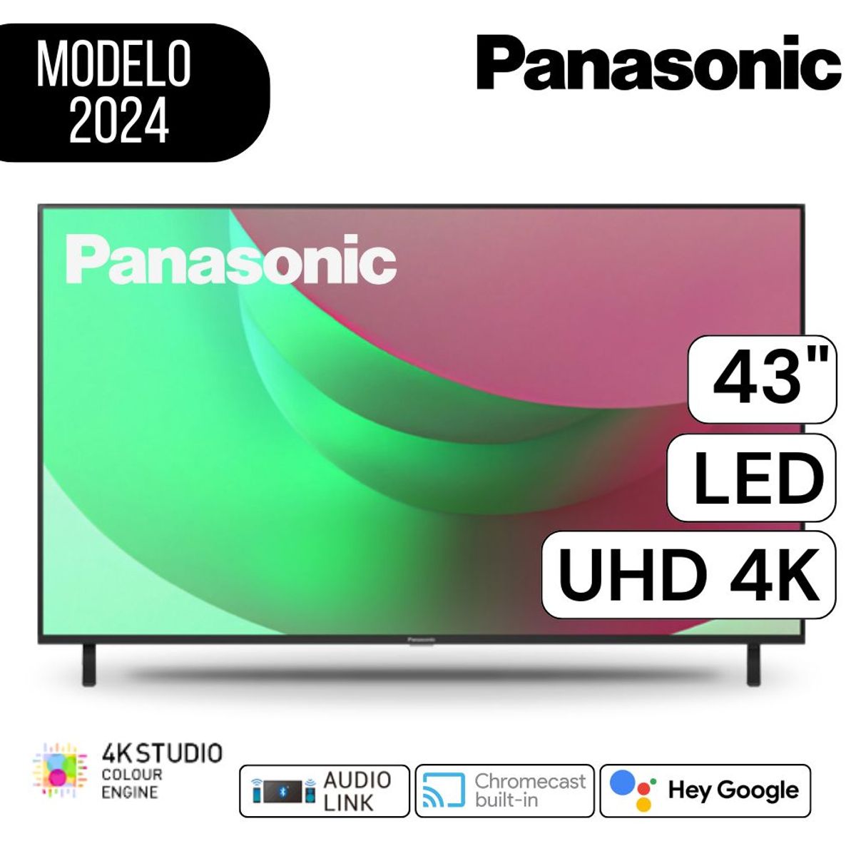 PANASONIC - Televisor Panasonic 43"  Pulg. LED 4K TC-43NX700P - Negro