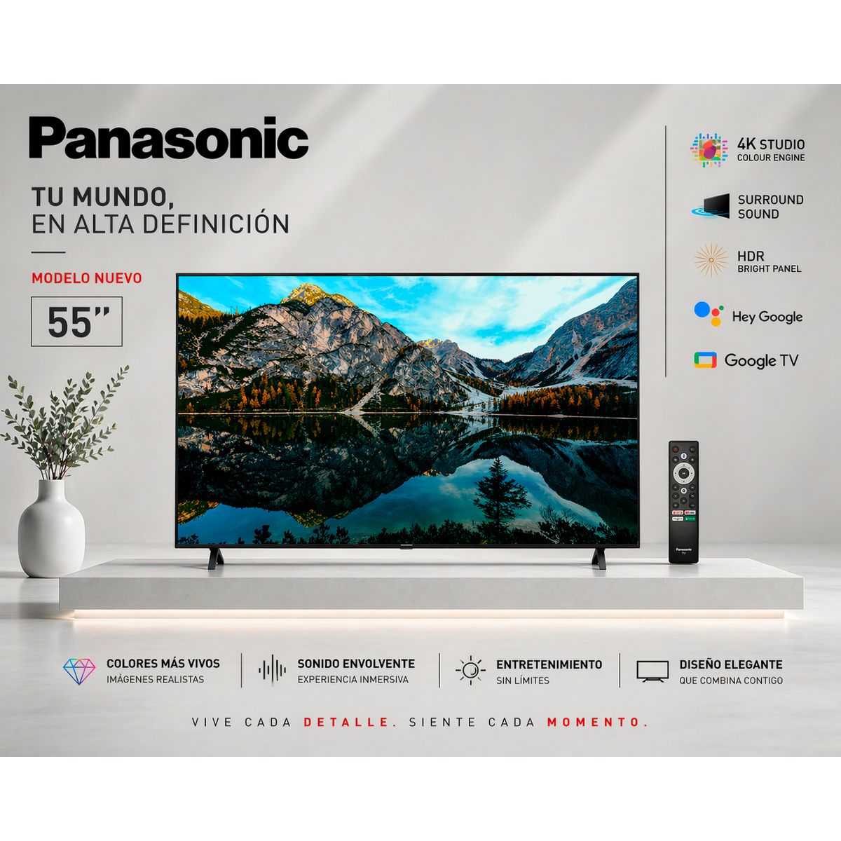 Panasonic - Televisor Panasonic 55"  Pulg. LED 4K TC-55NX700P - Negro