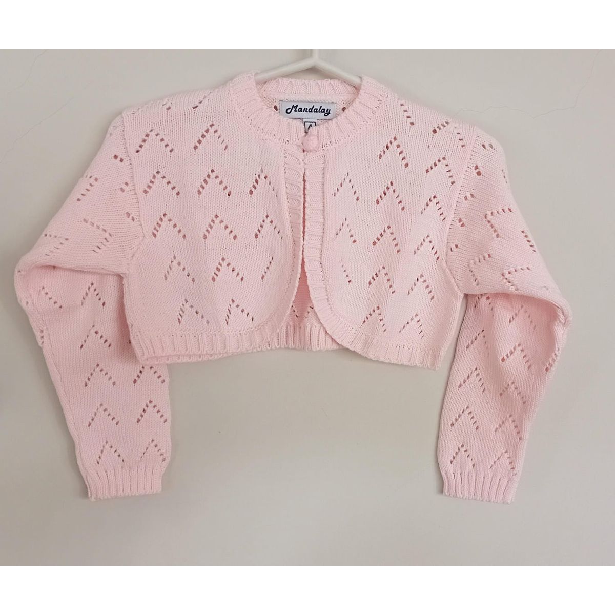 GENERICO - BOLERO CALADO NIÑA CHAQUETA CORTA