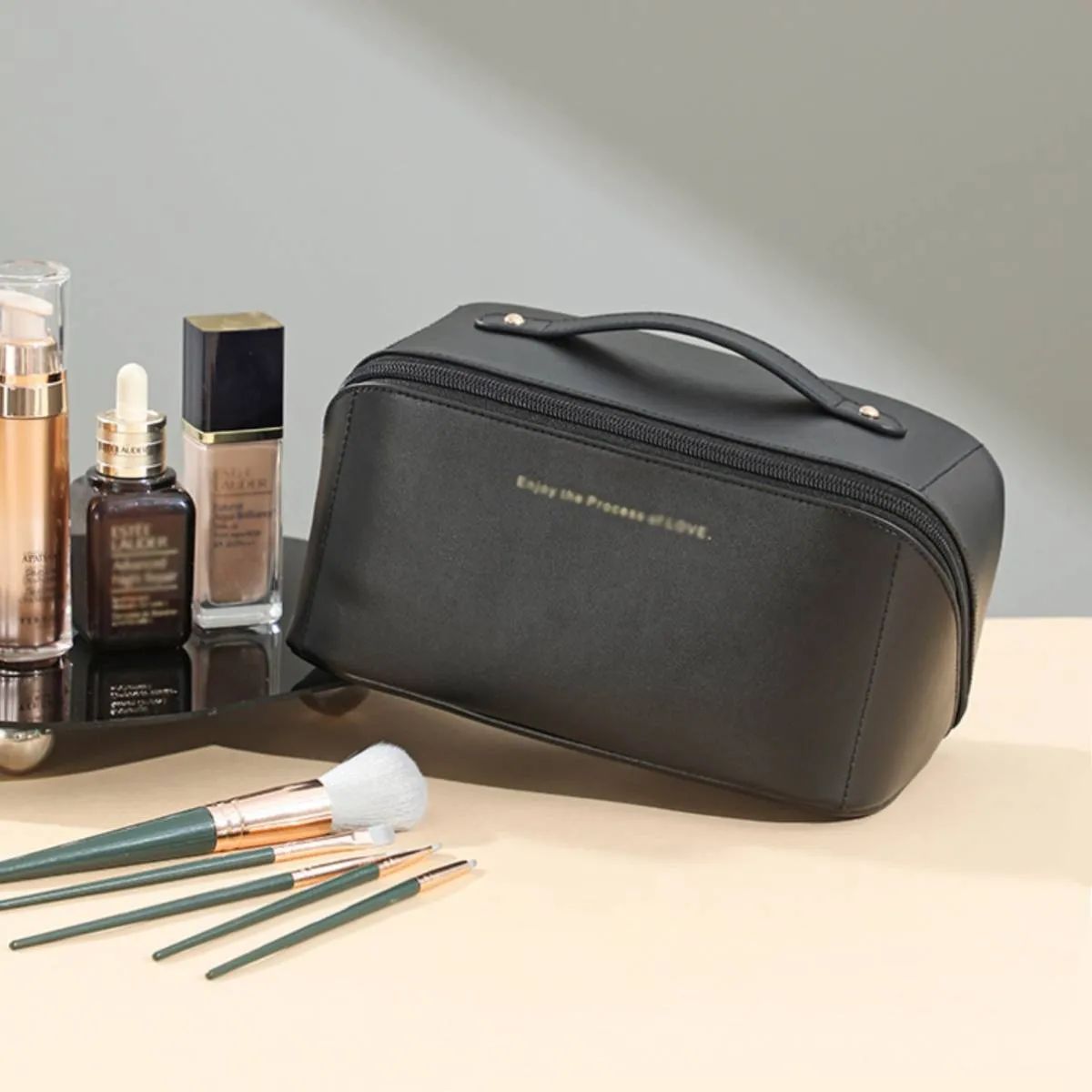 GENERICO - NECESER ORGANIZADOR ESTUCHE DE COSMETICOS CON ASA