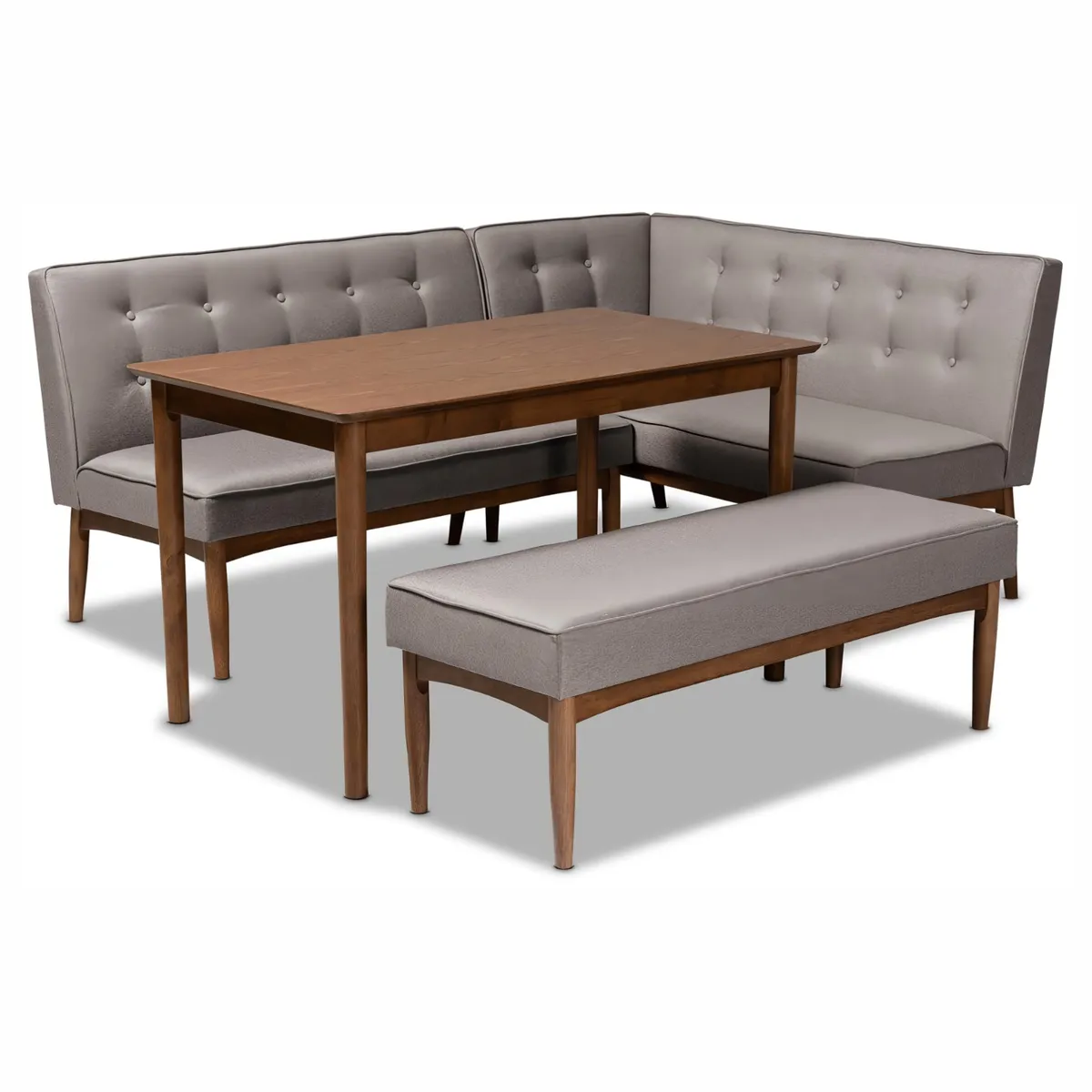 STIL NOVO - JUEGO DE COMEDOR BOOTH MAXIMILIANO GRIS