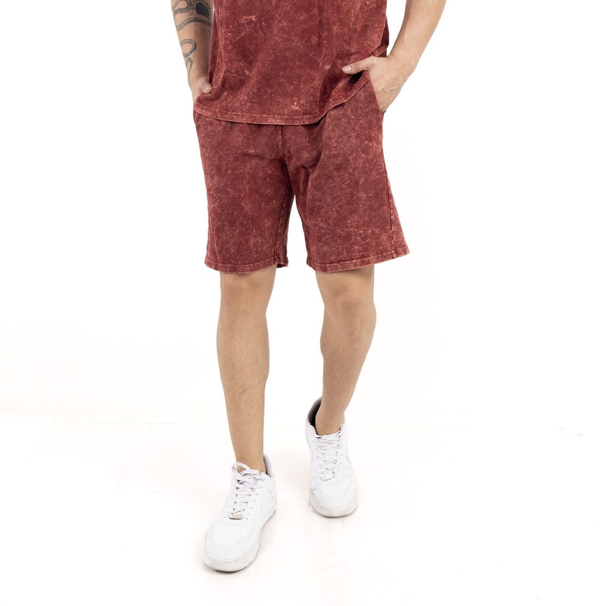 NEW YORK STARS - SHORT LAVADOS TIEDAY-ROJO