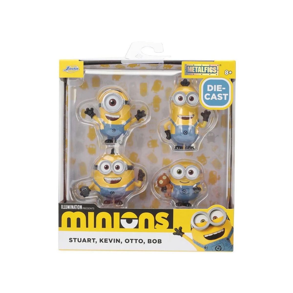 JADA TOYS - Minions Mi Villano Favorito Gru - Metal 4Pack Kevin Otto Bob