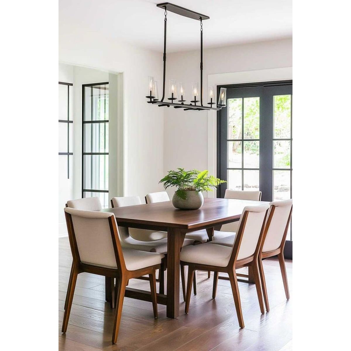 STIL NOVO - JUEGO DE COMEDOR 6 SILLAS BASTIAN BEIGE  CLARO